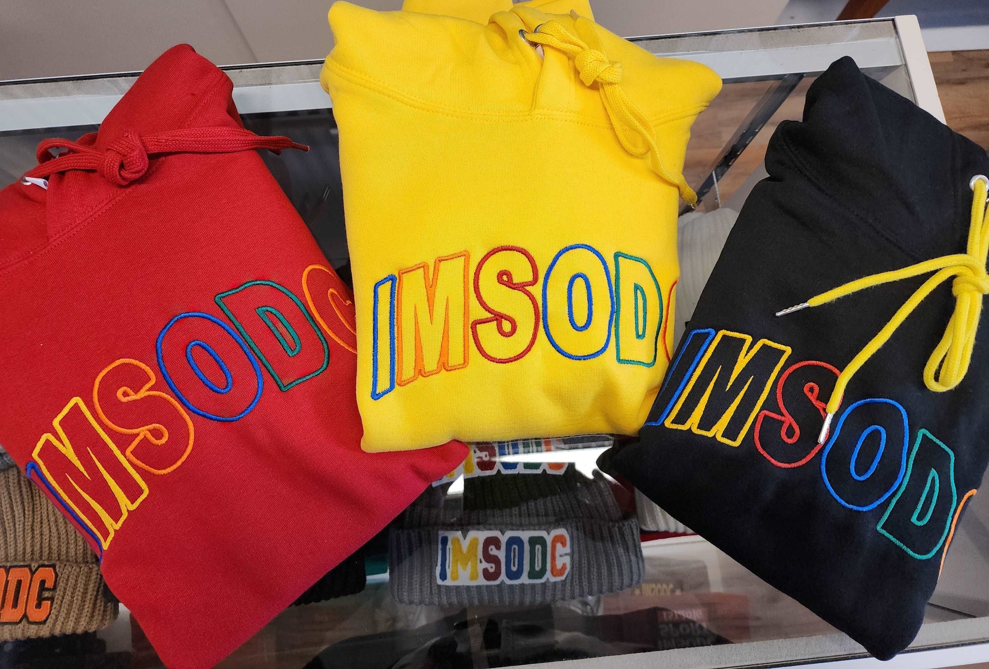 Embroidered ColorBlock Hoodie