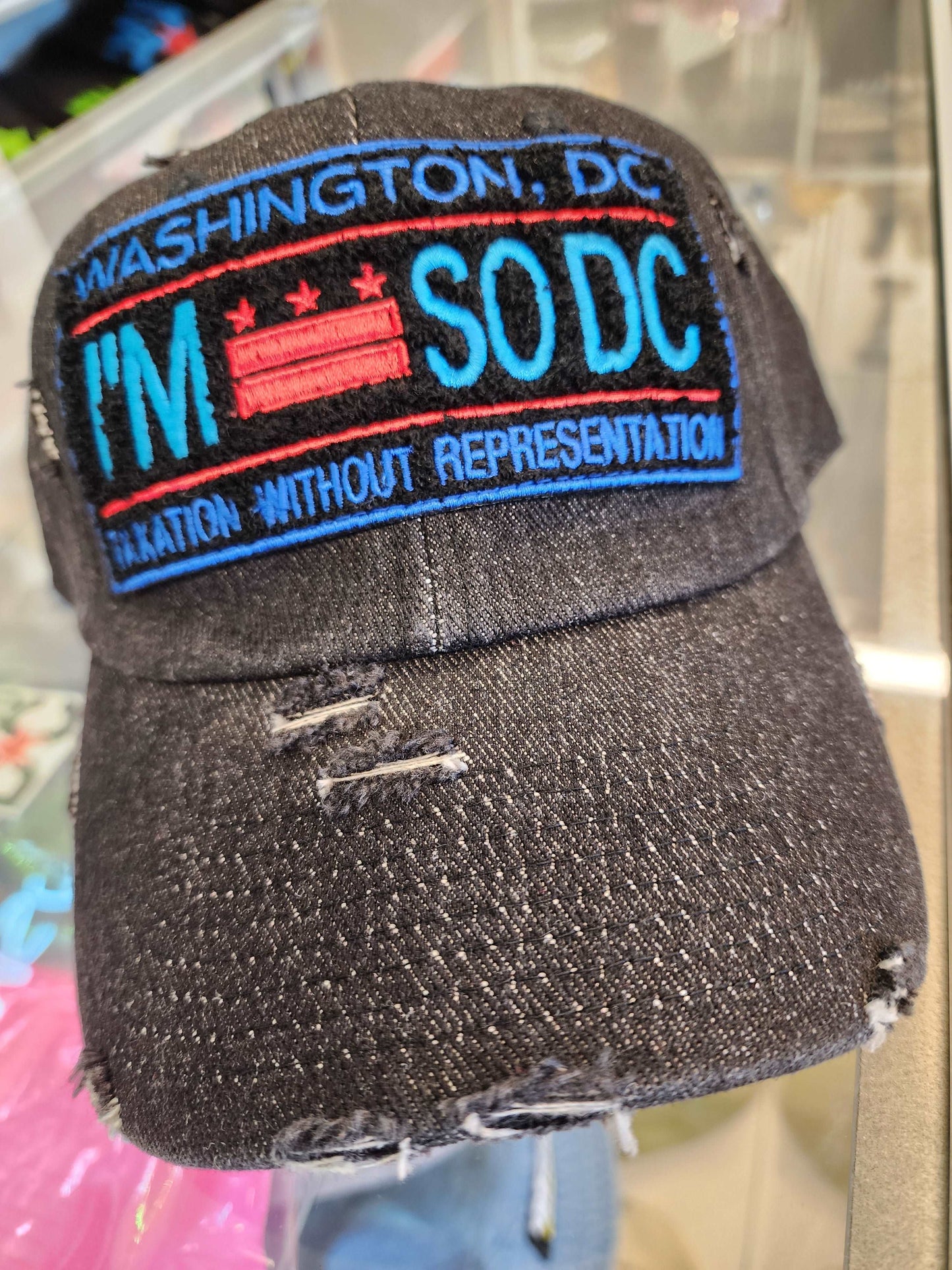 Taxation Anniversary Distressed Denim Hat