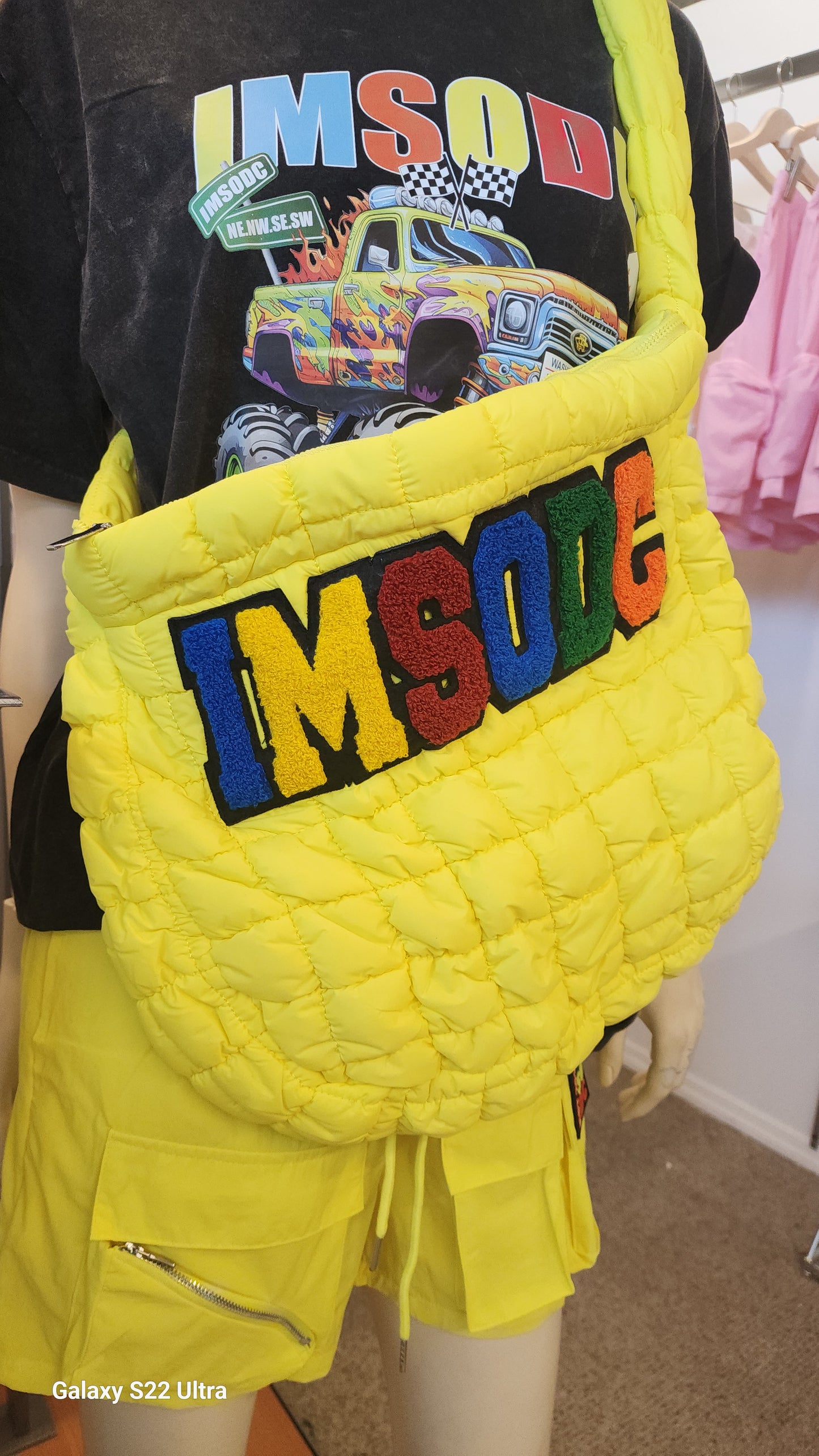 ImSoDC Quilted Shoulder Bag