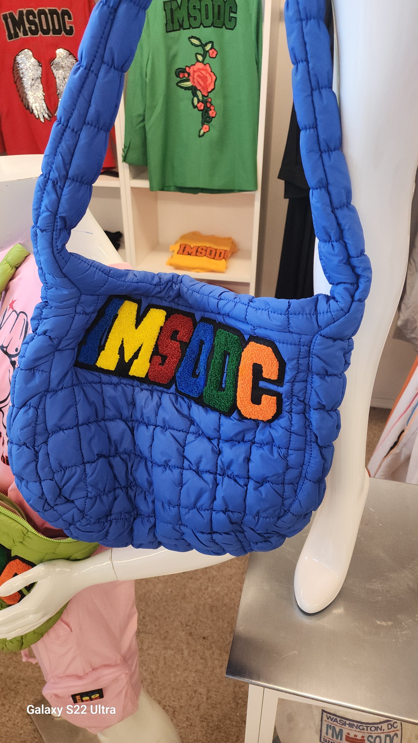 ImSoDC Quilted Shoulder Bag