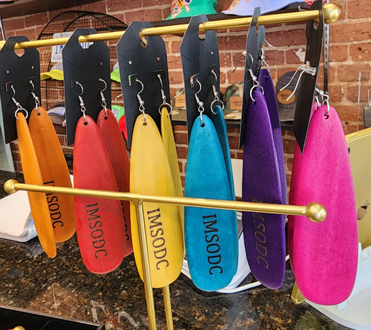 ImSoDC Paddle Wood  Earrings