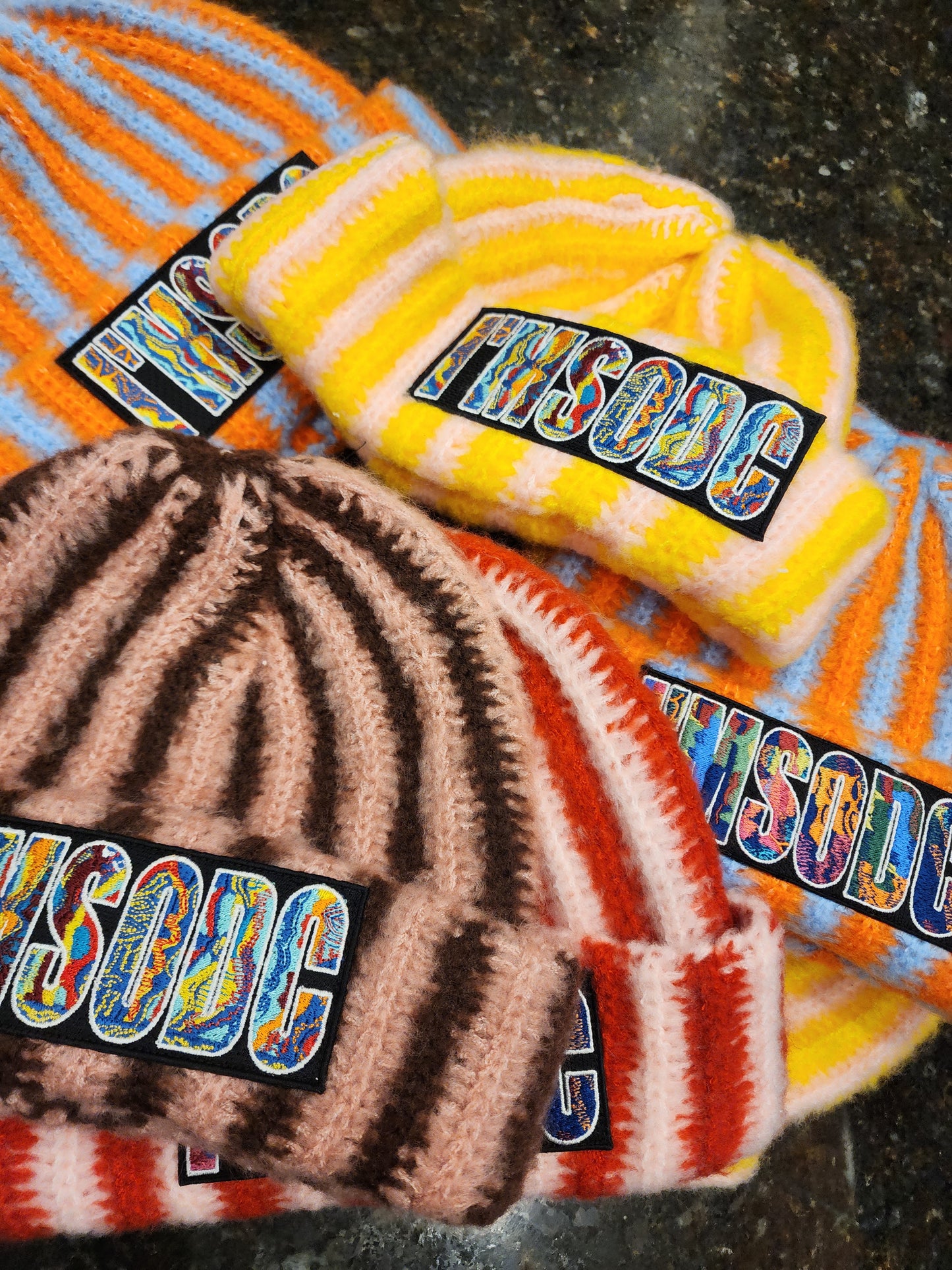 ImSoDC Striped Knit Beanie (Sale)