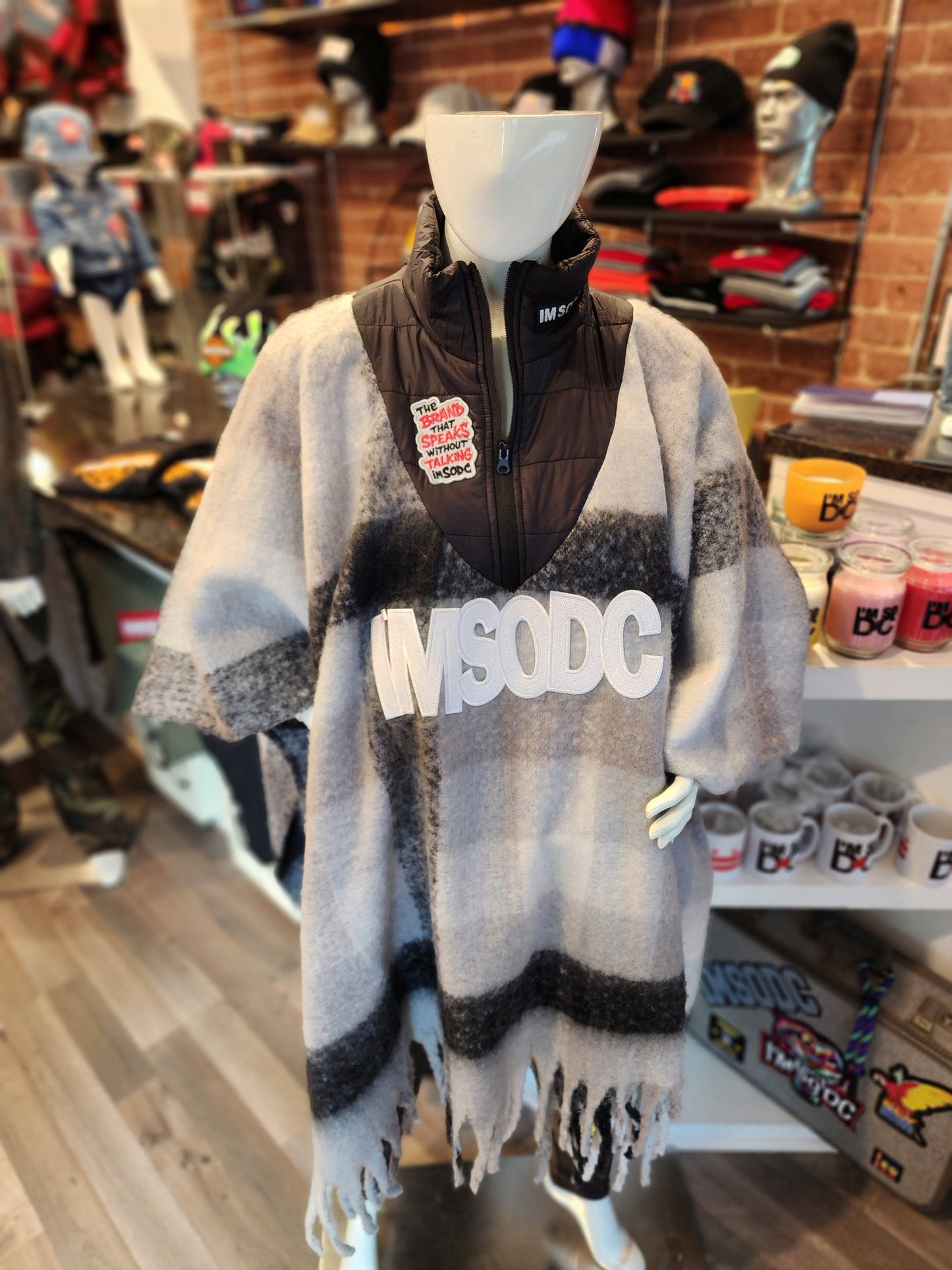 ImSoDC Oversized Fringe Poncho