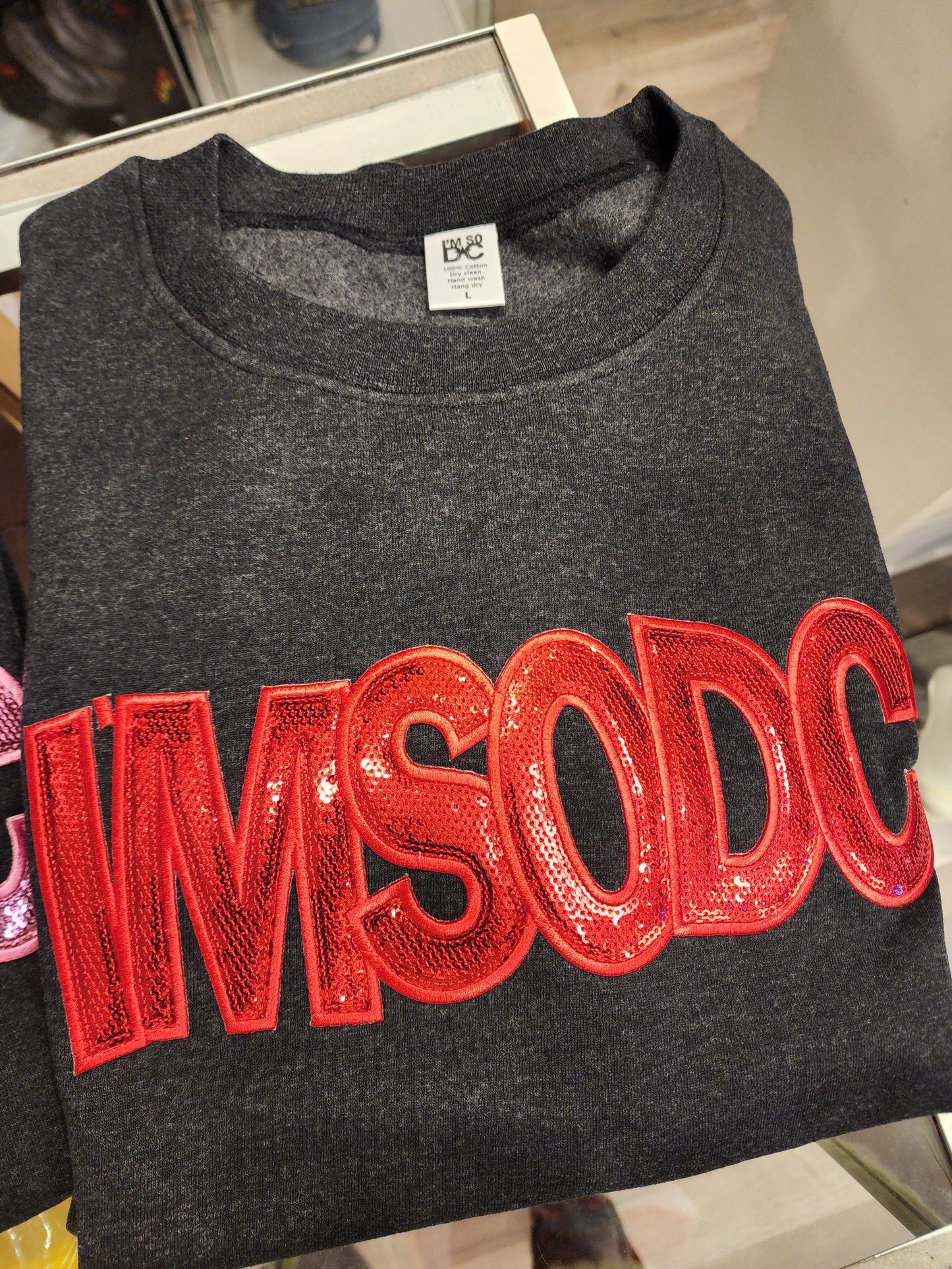 ImSoDC Sequin Logo Sweatshirt
